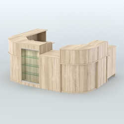 Пристенный павильон Чай и Кофе с собой №2, Дуб Сонома