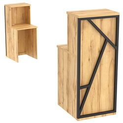 Ресепшен серии ЛОФТ - АЛЬФА №2 (декор №3), Дуб Золотистый