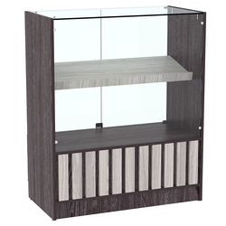 Прилавок серии "Смок" №6, Ясень Анкор темный + Ясень Анкор светлый