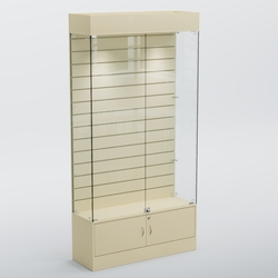 Витрина СЕТЬ №3 с экономпанелью, Крем Вайс