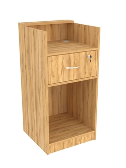 Прилавок Истра под кассу №2 с одним выдвижным ящиком , Дуб Золотистый