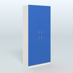 Шкаф для аптек с полками №2, Белый + Делфт голубой