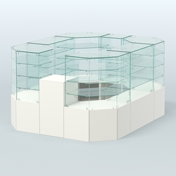 Павильон ИСТРА в центр зала №2 (открытый) (4, 94 кв.м), Белый