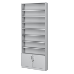 Стеллаж из ДСП с 7-ю полками 150x900 мм серии LEVEL-7 №9 (З/C - ДВП), Серый