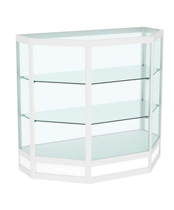 Прилавок из профиля трапеция №4  (открытый), Белый