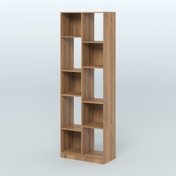 Стеллаж из ДСП серии ЛОФТ №8-1, Орех