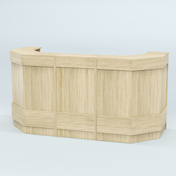 Ресепшен серии ПРАЙМ №6Б со скошенными углами, Дуб сонома