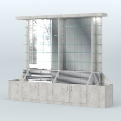 Павильон с накопителями серии Эталон №8, Метрополитан Грей