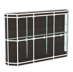 Витрина из профиля Трапеция №3 (3-ех метровая), Дуб Венге