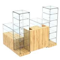 Торговый островок ХИТ ПРОДАЖ №14 (открытый) (2, 43 кв.м), Дуб Золотистый