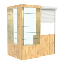 Угловой павильон №1-5П (2,16 кв.м), Дуб Золотистый