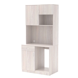 Офисная мини-кухня ПРАКТИК №5, Ясень Анкор светлый