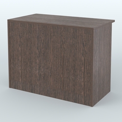 Ресепшен-Лайт прямоугольный под выдачу товара №13, Дуб Венге