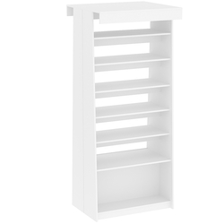 Стеллаж под книги №5 островной, Белый