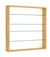 Витрина настенная №4-1Г открытая с прозрачными полками Дуб Золотистый