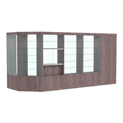 Павильон №9 из ДСП (6, 58 кв. м), Ясень Анкор темный