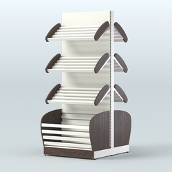 Островной высокий стеллаж для хлеба и выпечки Феникс №1, Дуб Венге + Белый