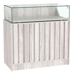 Прилавок серии "Смок" №7, Ясень Анкор светлый - U31104