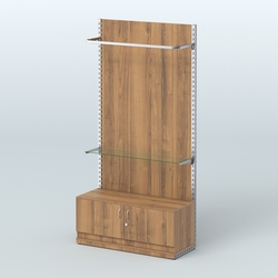 Система ЭЛЕГАНТ №7 с ДСП и тумбой T21 (1200 мм), Орех