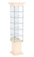 Витрина стаканчик с зеркалом и пятью полками в наличии ЦИТАДЕЛЬ №504 Крем Вайс