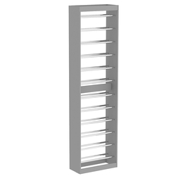 Торговый стеллаж под обои №5 (островной), Темно-Серый