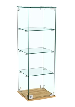 Витрина Истра настольная №23 (прозрачная), Дуб Золотистый
