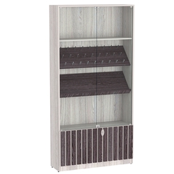 Витрина серии "Смок" №6, Ясень Анкор светлый + Ясень Анкор темный