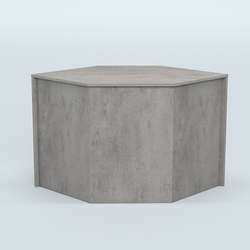 Стол-ресепшен серии ПРАЙМ №3 угловой, Бетон Чикаго светло-серый F186 ST9