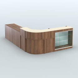 Угловой павильон Чай и Кофе с собой №5, Орех + Крем Вайс