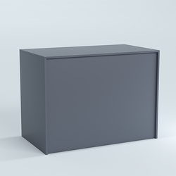 Стол-ресепшен серии ПРАЙМ №1, Темно-Серый