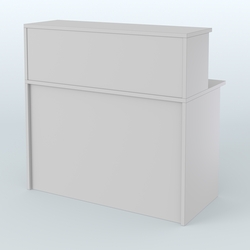 Ресепшен-Лайт прямоугольный с надставкой №11, Серый