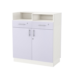 Кассовый прилавок "Диаманд" №10-1000, ЛДСП белый + МДФ сирень