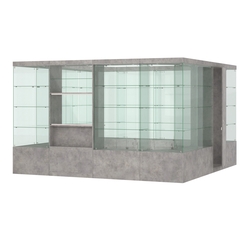 Павильон ИСТРА островной №6б (11, 35 кв.м), Бетон Чикаго светло-серый F186 ST9