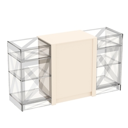 Прилавок из ДСП Модерн №1-КР-900 центральный, Крем Вайс