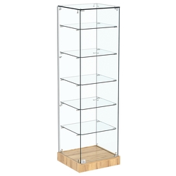 Витрина Хит продаж №501 (закрытая, задняя стенка - стекло), Дуб Золотистый