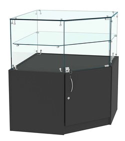 Прилавок Истра №104 угловой (закрытый), Черный