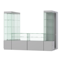 Павильон ИСТРА пристенный №5а (3, 64 кв.м), Серый