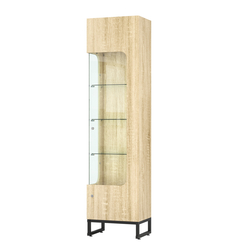 Витрина Монти №4-С левая, Дуб Сонома