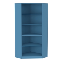 Стеллаж угловой из ДСП серии Эконом №5-3 (торец 350 мм), Делфт голубой U525 ST9