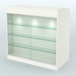 Ресепшен-Лайт №4 (Фасадная стенка - ЛДСП), Белый