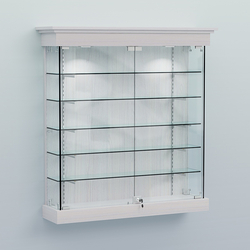 Витрина для музеев "Коллекция" настенная №2-5-РЕГ, Ясень Анкор светлый