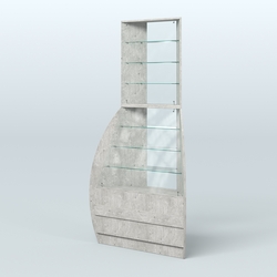 Витрина внешний угол БРИЗ №3, Метрополитан Грей