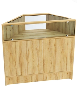 Прилавок Эконом №8 (внешний угол), Дуб Золотистый