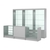 Комплект витрин ЭК-02 и прилавков ЭК-4 Серый