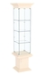 Витрина с верхней подсветкой КОЛОСС №2 Крем Вайс