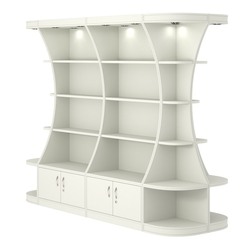 Островной высокий стеллаж ГАРАНТ №3, Белый