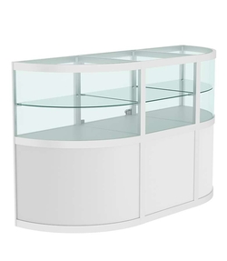 Прилавок из профиля с секторами №3 (закрытый), Серый