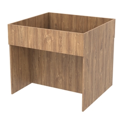 Корзина для распродаж из ДСП №9, Дуб Канзас коричневый