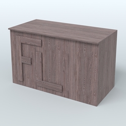 Ресепшн-стол "Фаберлинк" , Ясень Анкор темный