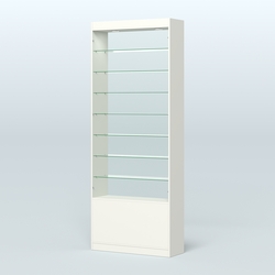 Высокая витрина серии Эконом №304-900 (без дверей), Белый